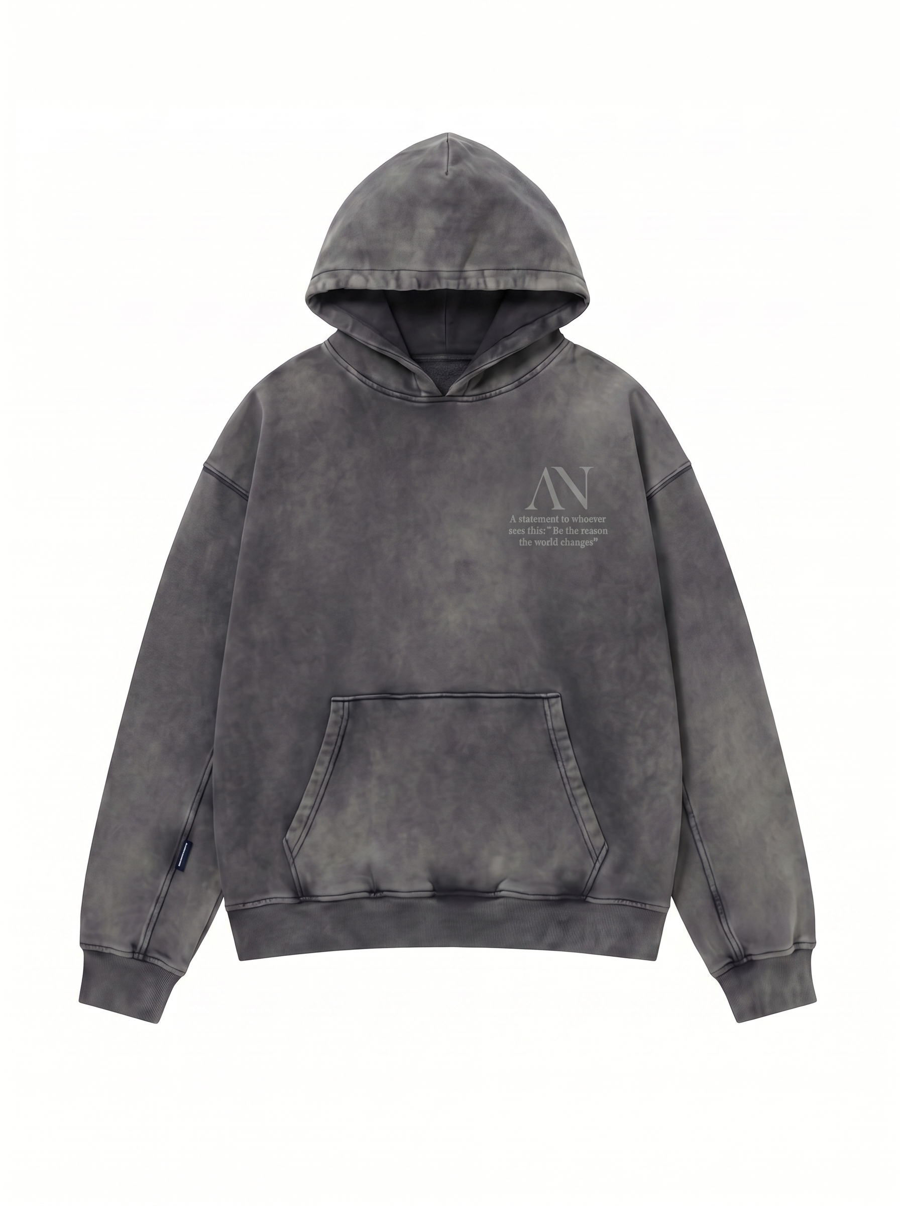 Routine Faded Hoodie - Washed Black
