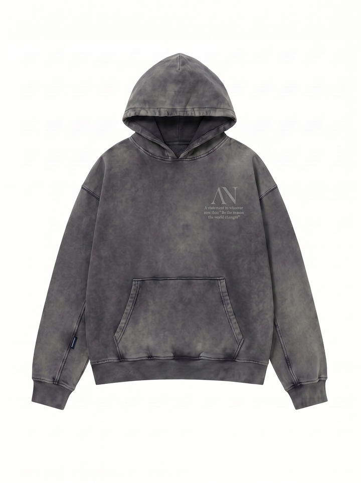 Routine Faded Hoodie - Washed Black