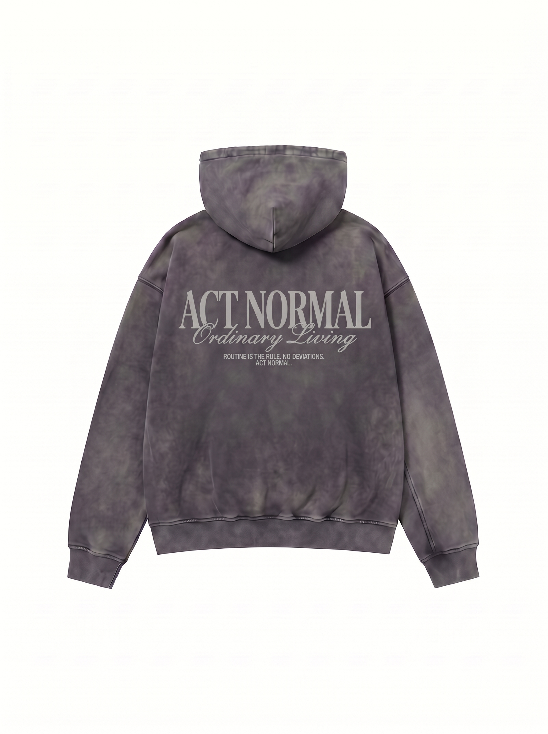 Routine Faded Hoodie - Washed Black