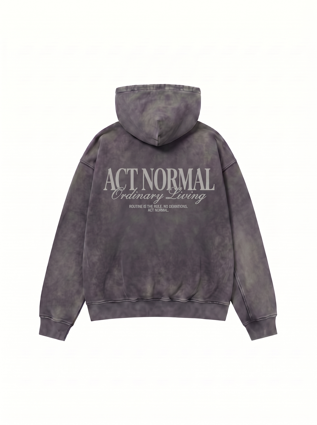 Routine Faded Hoodie - Washed Black